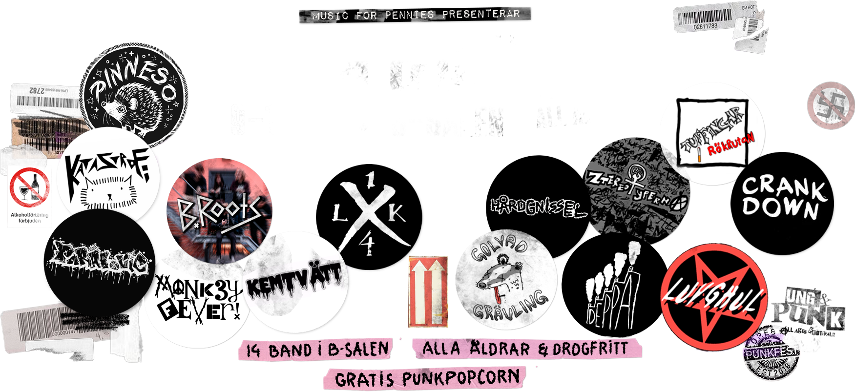 Ung & Punk 9-10 okt i B-salen - 14 band, alla åldrar och drogfritt